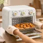 Horno Freidora de Aire 12 L con 3 Mandos Convección 360° Temperatura hasta 230 °C Temporizador 60 Min Bandeja y Cesta