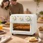 Horno Freidora de Aire 12 L con 3 Mandos Convección 360° Temperatura hasta 230 °C Temporizador 60 Min Bandeja y Cesta