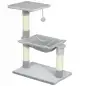 Árbol Rascador de Gatos Torre de Gatos 50x36x70 cm Centro de Actividad con Hamaca Plataforma Postes de Sisal Gris Claro Árbol Rascador de Gatos Torre de Gatos 50x36x70 cm Centro de Actividad con Hamaca Plataforma Postes de Sisal Gris Claro