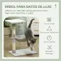 Árbol Rascador de Gatos Torre de Gatos 50x36x70 cm Centro de Actividad con Hamaca Plataforma Postes de Sisal Gris Claro Árbol Rascador de Gatos Torre de Gatos 50x36x70 cm Centro de Actividad con Hamaca Plataforma Postes de Sisal Gris Claro
