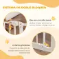 Barrera de Seguridad para Perros 74-100 cm con Extensiones Montaje a Presión y Doble Bloqueo Blanco Barrera de Seguridad para Perros 74-100 cm con Extensiones Montaje a Presión y Doble Bloqueo Blanco