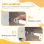 Barrera de Seguridad para Perros 74-100 cm con Extensiones Montaje a Presión y Doble Bloqueo Blanco Barrera de Seguridad para Perros 74-100 cm con Extensiones Montaje a Presión y Doble Bloqueo Blanco