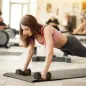 Set de 2 Mancuernas Dodecagonales de 2 x 8 kg de Metal Recubiertas en Goma para Entrenamiento en Casa Gimnasio Negro