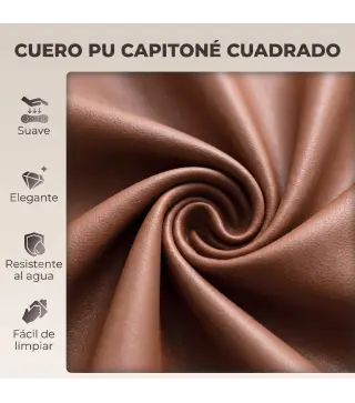 Juego de 2 Taburetes Altos de Cocina Giratorios 360° Regulables en Altura con Reposapiés Tapizados en Cuero Sintético
