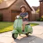 Moto Eléctrica para Niños Licencia VESPA Arranque Suave Ruedines Desmontables Luz Delantera Música, Bocina USB Verde Moto Eléctrica para Niños Licencia VESPA Arranque Suave Ruedines Desmontables Luz Delantera Música, Bocina USB Verde