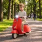 Moto Eléctrica para Niños Licencia VESPA Arranque Suave Ruedines Desmontables Luz Delantera Música, Bocina USB Rojo Moto Eléctrica para Niños Licencia VESPA Arranque Suave Ruedines Desmontables Luz Delantera Música, Bocina USB Rojo