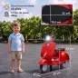 Moto Eléctrica para Niños Licencia VESPA Arranque Suave Ruedines Desmontables Luz Delantera Música, Bocina USB Rojo Moto Eléctrica para Niños Licencia VESPA Arranque Suave Ruedines Desmontables Luz Delantera Música, Bocina USB Rojo