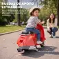 Moto Eléctrica para Niños Licencia VESPA Arranque Suave Ruedines Desmontables Luz Delantera Música, Bocina USB Rojo Moto Eléctrica para Niños Licencia VESPA Arranque Suave Ruedines Desmontables Luz Delantera Música, Bocina USB Rojo
