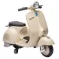 Moto Eléctrica para Niños Licencia VESPA Arranque Suave Ruedines Desmontables Luz Delantera Música, Bocina USB Blanco Moto Eléctrica para Niños Licencia VESPA Arranque Suave Ruedines Desmontables Luz Delantera Música, Bocina USB Blanco