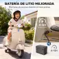 Moto Eléctrica para Niños Licencia VESPA Arranque Suave Ruedines Desmontables Luz Delantera Música, Bocina USB Blanco Moto Eléctrica para Niños Licencia VESPA Arranque Suave Ruedines Desmontables Luz Delantera Música, Bocina USB Blanco