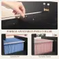 Cajonera de Escritorio con 4 Cajones Cerraduras y Barras para Archivos A4 y Carta 40x42x130,8 cm Negro