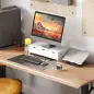 Elevador de Monitor con 3 Cajones para Escritorio PC Portátil 51x24x13 cm Blanco Elevador de Monitor con 3 Cajones para Escritorio PC Portátil 51x24x13 cm Blanco