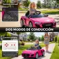 Coche Eléctrico Niños Audi R8 Spyder 12V con Mando a Distancia 2,4 G 2 Motores Arranque Suave Suspensión Trasera Rosa Coche Eléctrico Niños Audi R8 Spyder 12V con Mando a Distancia 2,4 G 2 Motores Arranque Suave Suspensión Trasera Rosa