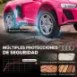 Coche Eléctrico Niños Audi R8 Spyder 12V con Mando a Distancia 2,4 G 2 Motores Arranque Suave Suspensión Trasera Rosa Coche Eléctrico Niños Audi R8 Spyder 12V con Mando a Distancia 2,4 G 2 Motores Arranque Suave Suspensión Trasera Rosa