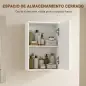 Armario de Baño de Pared Puerta con Cierre Suave Estante Ajustable para Cocina Lavadero 30x14x50 cm Blanco Armario de Baño de Pared Puerta con Cierre Suave Estante Ajustable para Cocina Lavadero 30x14x50 cm Blanco