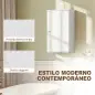 Armario de Baño de Pared Puerta con Cierre Suave Estante Ajustable para Cocina Lavadero 30x14x50 cm Blanco Armario de Baño de Pared Puerta con Cierre Suave Estante Ajustable para Cocina Lavadero 30x14x50 cm Blanco