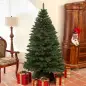 Árbol de Navidad Artificial 180 cm con 1050 Ramas y Base de Acero Plegable Montaje Rápido para Salón Interior Verde Árbol de Navidad Artificial 180 cm con 1050 Ramas y Base de Acero Plegable Montaje Rápido para Salón Interior Verde