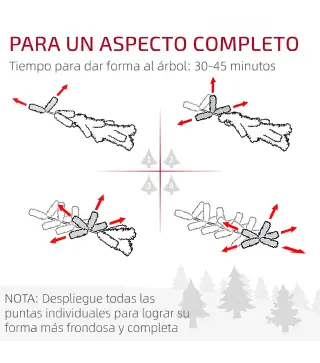 Árbol de Navidad Artificial 180 cm con 1050 Ramas y Base de Acero Plegable Montaje Rápido para Salón Interior Verde