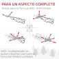 Árbol de Navidad Artificial 180 cm con 1050 Ramas y Base de Acero Plegable Montaje Rápido para Salón Interior Verde Árbol de Navidad Artificial 180 cm con 1050 Ramas y Base de Acero Plegable Montaje Rápido para Salón Interior Verde