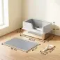 Arenero para Gatos de Acero Inoxidable XL Caja de Arena para Gatos Borde Alto Pala Cepillo Gancho Gris Claro Arenero para Gatos de Acero Inoxidable XL Caja de Arena para Gatos Borde Alto Pala Cepillo Gancho Gris Claro