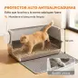 Arenero para Gatos de Acero Inoxidable XL Caja de Arena para Gatos Borde Alto Pala Cepillo Gancho Gris Claro Arenero para Gatos de Acero Inoxidable XL Caja de Arena para Gatos Borde Alto Pala Cepillo Gancho Gris Claro