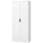 Armario Dormitorio Moderno Armario Ropero con Barra para Colgar Estantes 70x37x164 cm para Salón Entrada Blanco Armario Dormitorio Moderno Armario Ropero con Barra para Colgar Estantes 70x37x164 cm para Salón Entrada Blanco