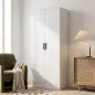 Armario Dormitorio Moderno Armario Ropero con Barra para Colgar Estantes 70x37x164 cm para Salón Entrada Blanco Armario Dormitorio Moderno Armario Ropero con Barra para Colgar Estantes 70x37x164 cm para Salón Entrada Blanco