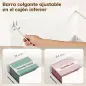 Mueble para Impresora con Ruedas 3 Cajones Barra Ajustable 2 Estantes Abiertos y Asas para Documentos Tamaño A4 Blanco Mueble para Impresora con Ruedas 3 Cajones Barra Ajustable 2 Estantes Abiertos y Asas para Documentos Tamaño A4 Blanco