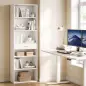Estantería para Libros Alta y Estrecha de 7 Niveles con Cajón 60x24x182 cm Blanco Estantería para Libros Alta y Estrecha de 7 Niveles con Cajón 60x24x182 cm Blanco