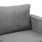 Sofá de 2 Plazas Tapizado en Pana con Asiento Ancho y Profundo y Patas de Madera 170x80x82 cm Gris Claro Sofá de 2 Plazas Tapizado en Pana con Asiento Ancho y Profundo y Patas de Madera 170x80x82 cm Gris Claro