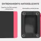 Step de Aeróbic para Fitness Antideslizante con Altura Regulable en 3 Niveles 77x36x20,5 cm Rosa y Negro
