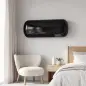 Calefactor Eléctrico de Pared 2000W con 3 Modos Pantalla LED Termostato Temporizador y Oscilación Negro