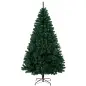 Árbol de Navidad de Abeto 230 cm con Ramas Articuladas 1300 Puntas de PVC Ignífugo Montaje Rápido Soporte de Acero Verde