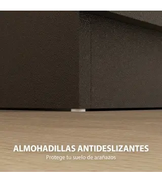 Mesilla de Noche con 3 Cajones y Asas de Aluminio Mesilla de Noche para Dormitorio Salón 40x35x58 cm Marrón Oscuro