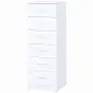 Cómoda de 6 Cajones Cajonera Alta para Dormitorio con Antivuelco 40x40x110 cm Blanco Cómoda de 6 Cajones Cajonera Alta para Dormitorio con Antivuelco 40x40x110 cm Blanco