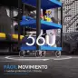 Carro de Herramientas con 3 Estantes Ruedas y Asas para Garaje Mecánico Hogar Carga 120 kg Azul y Negro Carro de Herramientas con 3 Estantes Ruedas y Asas para Garaje Mecánico Hogar Carga 120 kg Azul y Negro