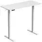 Escritorio Elevable Eléctrico 140x60 cm con 3 Memorias Pantalla LED 2 Ganchos y 2 Pasacables Blanco
