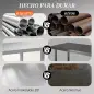 Mesa de Trabajo de Acero Inoxidable con 2 Estantes para Cocina Garaje Taller Carga 100 kg 90x60x86 cm Plata Mesa de Trabajo de Acero Inoxidable con 2 Estantes para Cocina Garaje Taller Carga 100 kg 90x60x86 cm Plata