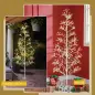 Árbol de Navidad Artificial 180 cm con 384 Luces LED Blanco Cálido Ramas Flexibles Base de Acero Blanco Árbol de Navidad Artificial 180 cm con 384 Luces LED Blanco Cálido Ramas Flexibles Base de Acero Blanco