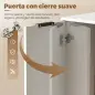 Aparador de Salón Estrecho con Puerta 3 Cajones 60x30x70 cm para Entrada Comedor Blanco