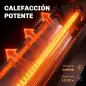 Calefactor Infrarrojos Terraza de Pie o Pared 2000 W con Mando 9 Niveles Calor Temporizador Apagado Inclinación Funda