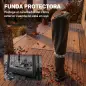 Calefactor Infrarrojos Terraza de Pie o Pared 2000 W con Mando 9 Niveles Calor Temporizador Apagado Inclinación Funda