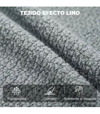 Sillón Relax Reclinable Eléctrico de Lino con Asiento con Muelles Reposapiés Mando USB y 2 Bolsillos Laterales Verde