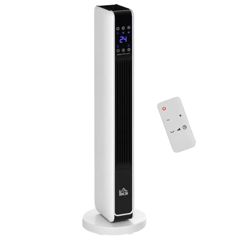 Radiador Eléctrico bajo Consumo 1100/2200W con Mando a Distancia Pantalla LED Temporizador 8H Blanco Radiador Eléctrico bajo Consumo 1100/2200W con Mando a Distancia Pantalla LED Temporizador 8H Blanco