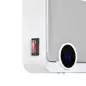 Calefactor Baño de Pared 1000W/2000W con Mando a Distancia Pantalla LED Temporizador 12H Termostato Blanco