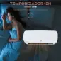 Calefactor Eléctrico Bajo Consumo, 1000W/2000W, PTC Calefactor de Baño de Pared con Pantalla LED, IPX2, 3 Modos, Protección cont