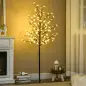 Luz de Árbol de Cerezo con 150 Luces LED Lámpara Decorativa de Flor de Cerezo para Interiores 17x17x150 cm Negro Luz de Árbol de Cerezo con 150 Luces LED Lámpara Decorativa de Flor de Cerezo para Interiores 17x17x150 cm Negro