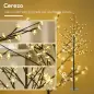 Luz de Árbol de Cerezo con 150 Luces LED Lámpara Decorativa de Flor de Cerezo para Interiores 17x17x150 cm Negro Luz de Árbol de Cerezo con 150 Luces LED Lámpara Decorativa de Flor de Cerezo para Interiores 17x17x150 cm Negro