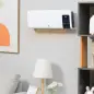 Calefactor Eléctrico de Pared 1000W/2000W Estufa con Pantalla LED y Mando a Distancia 54,5x12x21,5 cm Blanco