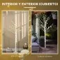Árbol de Abedul Altura 180 cm con 96 Luces LED IP44 Blanco Cálido Decoración para Interiores 22x22x180 cm Blanco Árbol de Abedul Altura 180 cm con 96 Luces LED IP44 Blanco Cálido Decoración para Interiores 22x22x180 cm Blanco